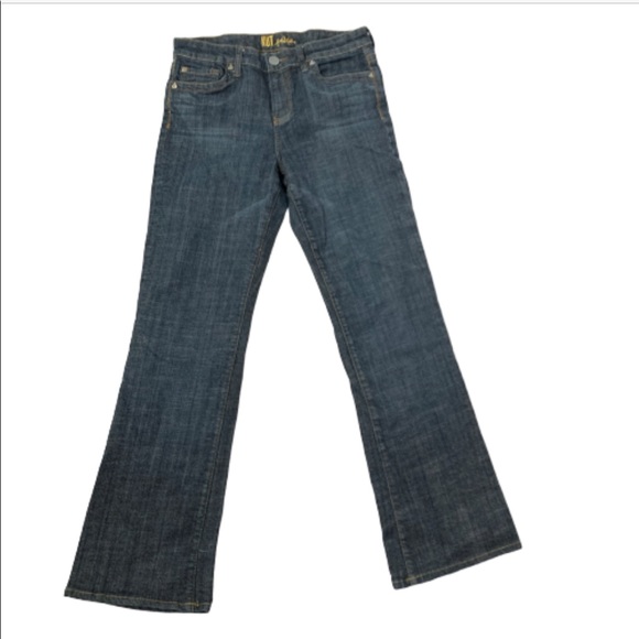 Kut from the Kloth Blue Denim Flare Jeans … - Picture 2 of 7